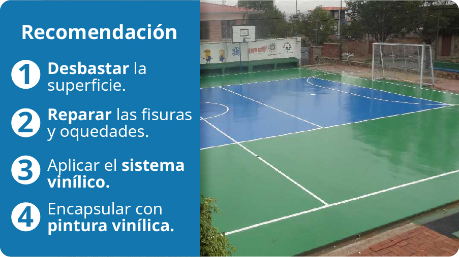 Mantenimiento canchas deportivas