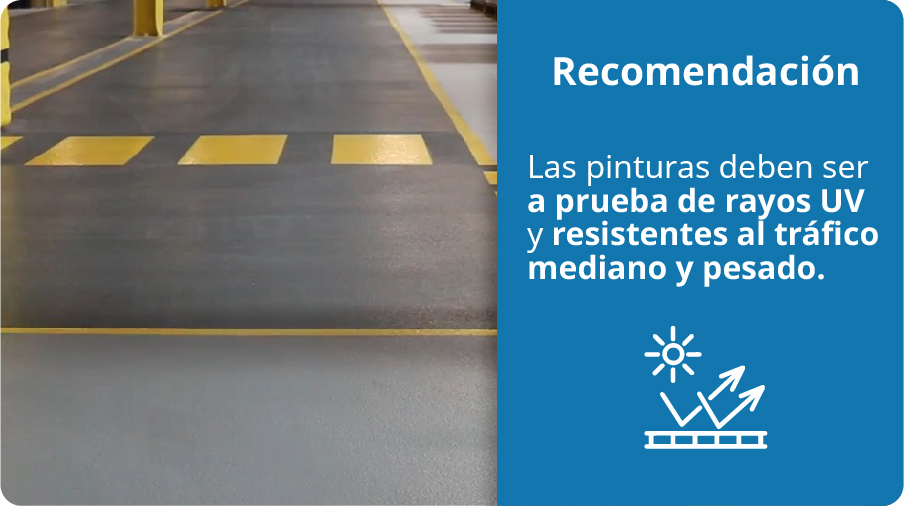 pintura para estacionamiento